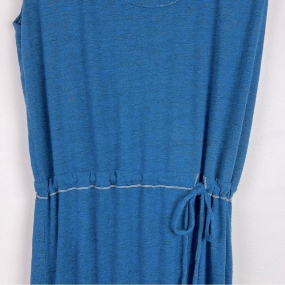 Chaser | Boho Sleeveless Knot Back Heather Maxi Dress In Heathered Blue | S - Picture 5 of 9